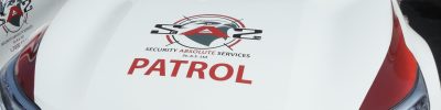 security absolute services 24/7 patrol vehicle